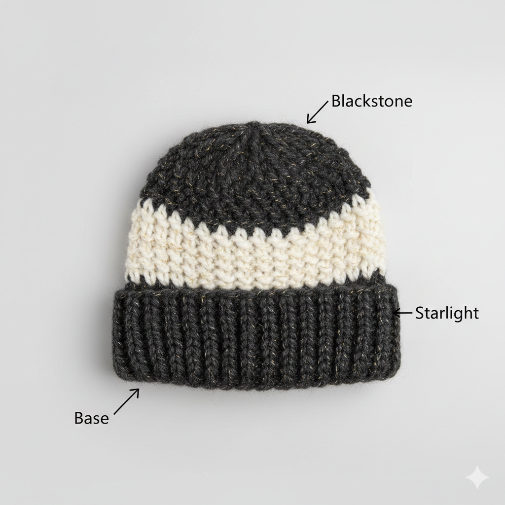 Black & Brown Beanie